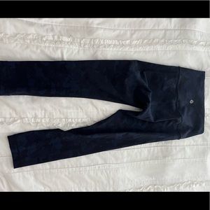 Navy Blue Camo Pattern Lululemon Leggings